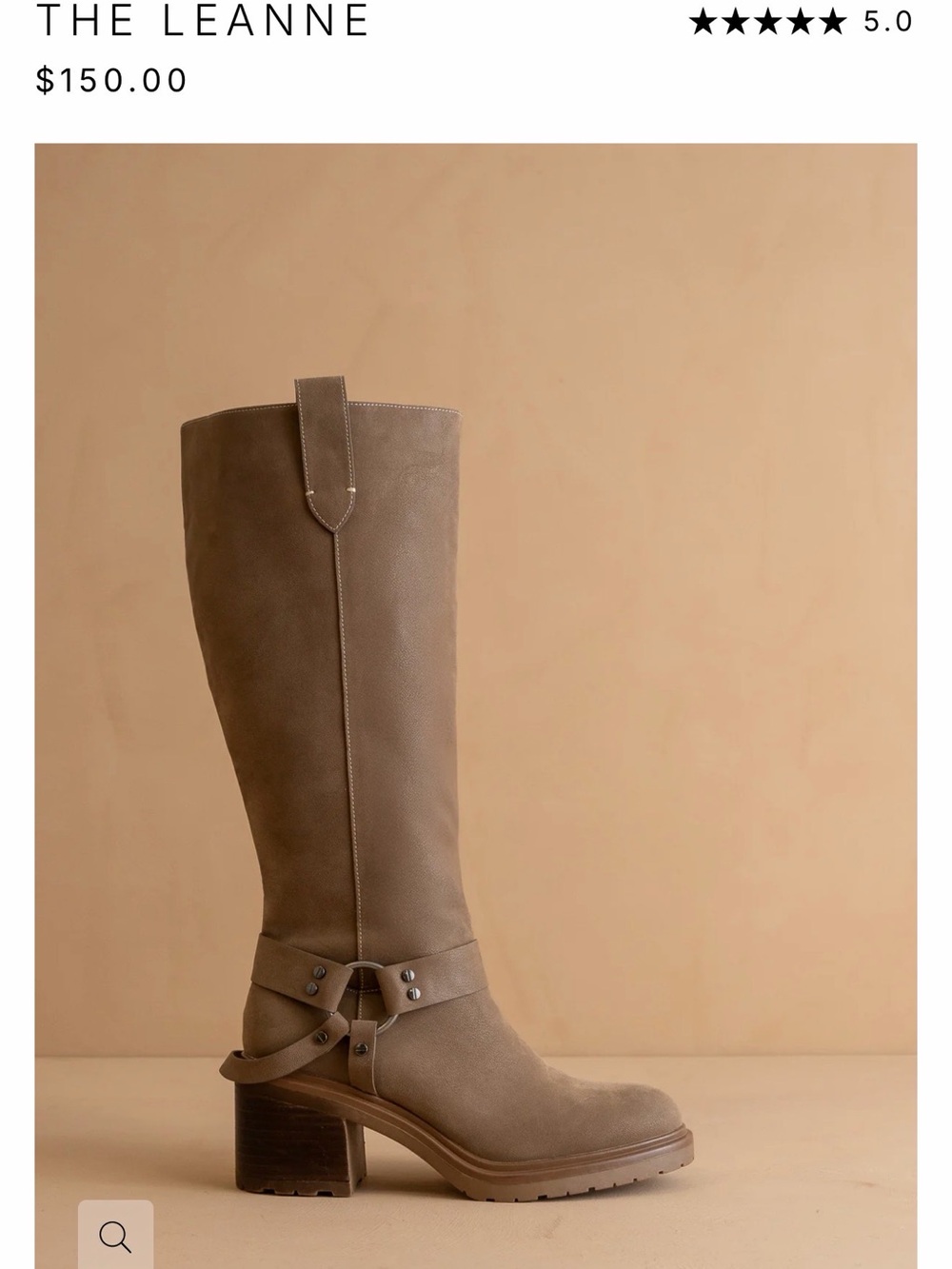 The Leanne Knee-High Boot in Taupe